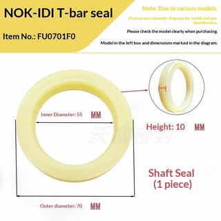 Phốt dầu NOK cho trục thanh piston IDI, vòng niêm phong áp suất cao IDI 55 * 65 * 8 IDI 55 * 70 * 9 IDI 55 * 70 * 10 IDI 55 * 71 * 10 IDI 55 * 71 * 12 IDI 55 * 75 * 12