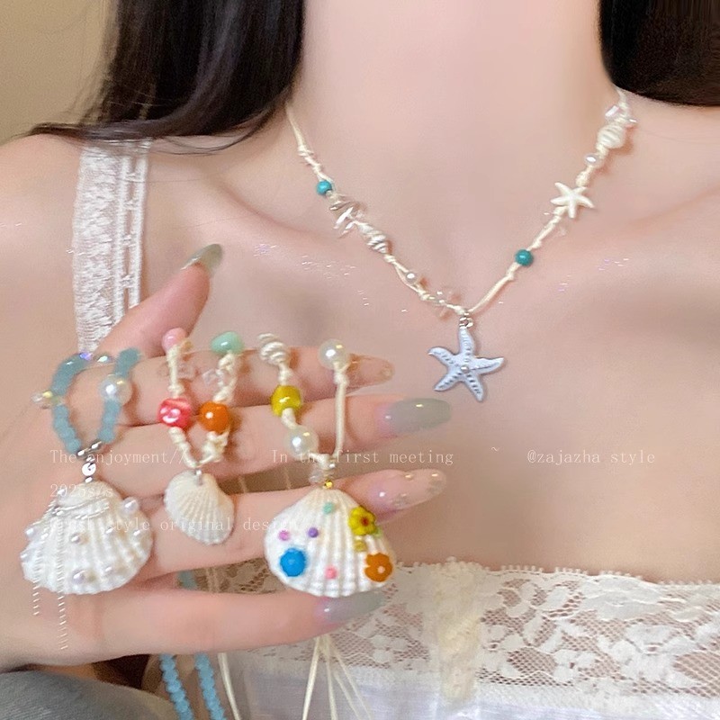 Vòng cổ vỏ sao biển - Trang sức đẹp mắt cho kỳ nghỉ biển