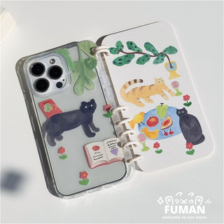 Flip Book Ốp Điện Thoại Cho Huawei Nova 15 Ultra 14 13 12 9 SE 11 Pura 80 Pro Plus P60 P50 P40 P30 Pro Y6P 2020 Mate 30 Ốp Lưng Trong Suốt Hình Chim Dễ Thương Hoạt Hình Mèo Mềm Giá Đỡ