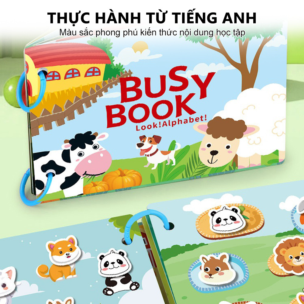 Sách tương tác Montessori cho trẻ từ 3 tuổi trở lên, sách giáo dục cho trẻ nhỏ, sách tĩnh lặng, sách hoạt động