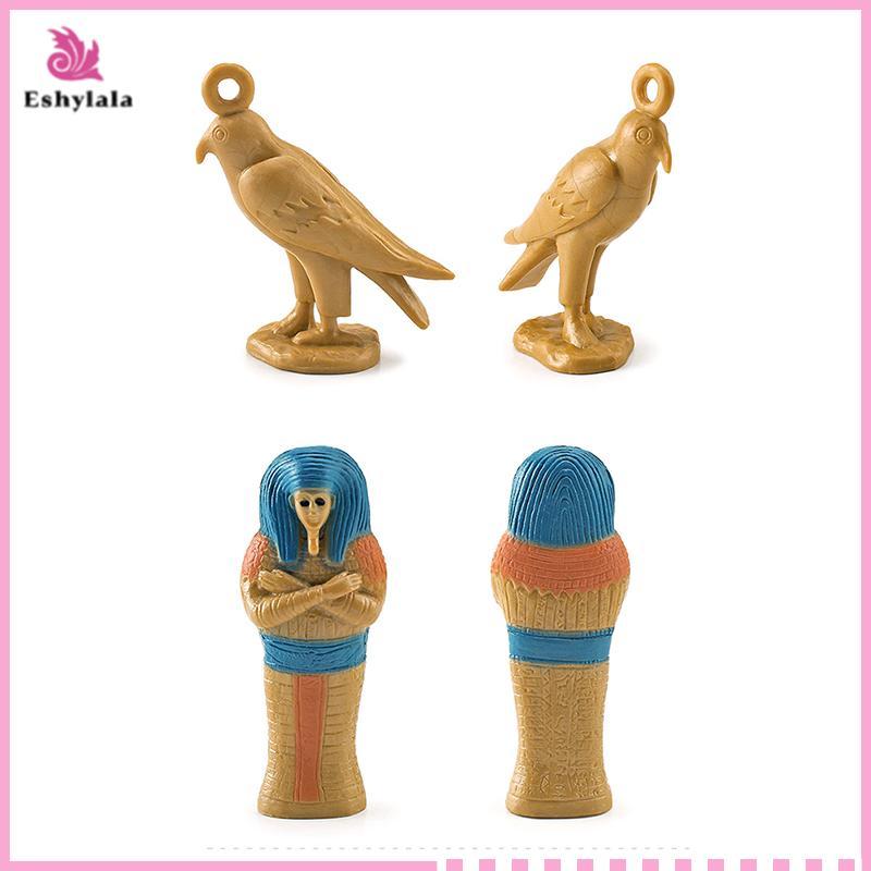Eshylala 12x Nhân Vật Ai Cập Cổ Đại Tượng Nhỏ Mới Lạ Hình Thoth Mummy Case - Đồ Chơi Giáo Dục Sớm [MỚI]