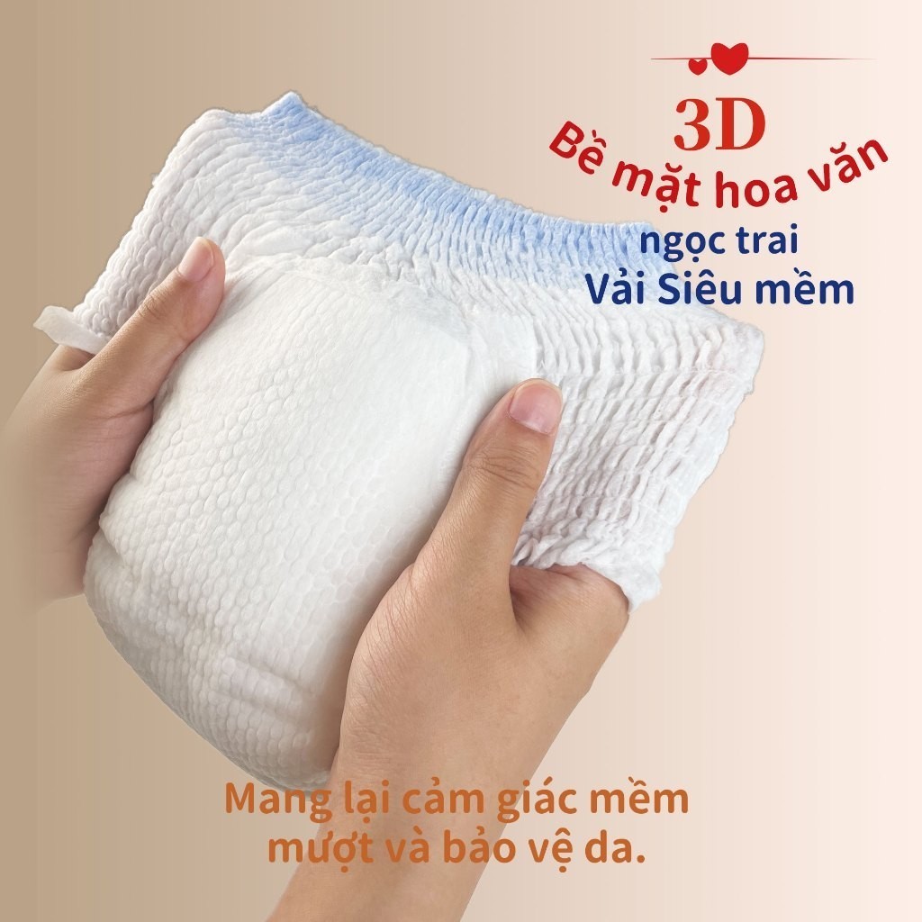 [Combo 3] Tã/Bỉm Quần Cao Cấp Aiwibi Chuyên Ban Đêm Ultimate Comfort - Gói Lớn M/L/XL/XXL