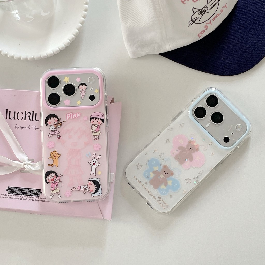 Ốp điện thoại búp bê nhỏ dễ thương cho iPhone 17 Pro Max 17 Air 16 Plus 15 Vỏ điện thoại chống rơi