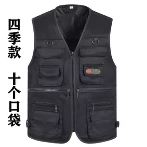 Mùa Xuân Phong Cách Mới - Áo Vest Nam Nhiều Túi, Kích Thước Lớn, Phù Hợp Thời Trang Ngoài Trời Và Câu Cá