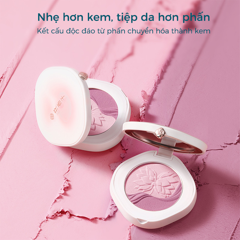 【Ra mắt màu mới ngày 1/4】Florasis ( Hoa Tây Tử)  Má Hồng Kem Peony Dream Cream Blush 3 trong 1 – Má Hồng, Highlight, Tạo Khối 4g
