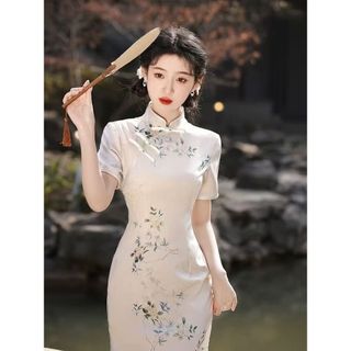 Đầm bé gái phong cách mới, cổ sườn xám, cao cấp, phù hợp mùa hè
