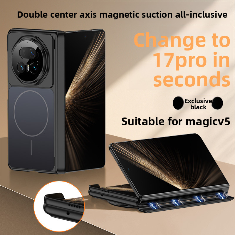 Ốp điện thoại Cứng Mỏng Mờ Cho Honor Magic V6 Magic V5 Magic V3 Full Bản Lề Bảo Vệ Mặt Sau Chống Sốc Từ Tính