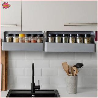N & X Nhà Bếp Gia Vị Chai Bảo Quản Ra Spice Ra Tự Dính Treo Tường Dưới Tấm Đựng Gia Vị Nhà Bếp Lưu Trữ Ra.