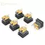 Ge 10 Cái 5.5X2.5MM Bộ Nguồn Đầu Nối Ổ Cắm -015 5.5 * 2.1mm Nữ Jack Vuông Bảng Điều Khiển Gắn Kết Nối n