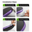 Băng cạnh đầu mái chèo IAPPORTUNIA, Nhãn dán cạnh vợt Pickleball 16mm chống trầy xước, Băng bảo vệ khung hấp thụ sốc bền bỉ cao cấp