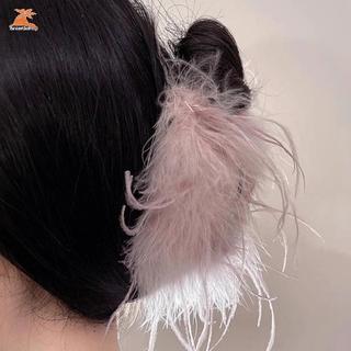 Kẹp Tóc Lông Vũ Cá Mập Sang Trọng Dành Cho Phụ Kiện Tóc Phía Sau