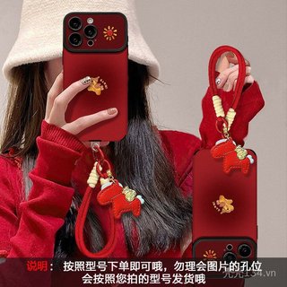 Tranh Sơn Dầu Pony Dây Thích Hợp Cho 17 Vỏ Điện Thoại Năm Mới iphone15promax Silicon 16 Da 14 Nữ