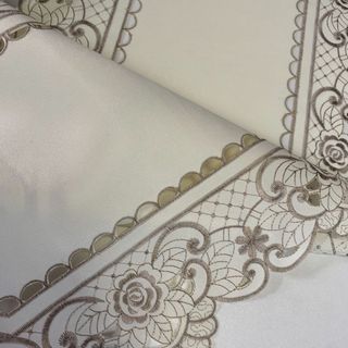 40X290cm Bàn Chạy Thêu Rỗng Vải Hộ Gia Đình Giường Chạy Tivi Tủ Vải Bàn Ăn Bàn Cà Phê Thêu Bàn Chạy Hộ Gia Đình Khách Sạn Thương Mại Cảm Giác Cao Cấp 01