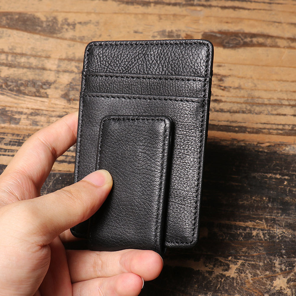 RFID chặn kẹp tiền bỏ túi phía trước mỏng, dễ mang theo không được chú ý. Giao tiếp hàng ngày