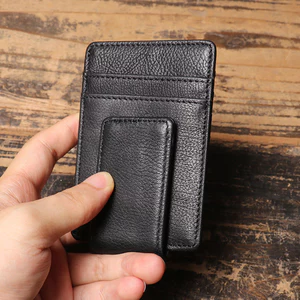 RFID chặn kẹp tiền bỏ túi phía trước mỏng, dễ mang theo không được chú ý. Giao tiếp hàng ngày