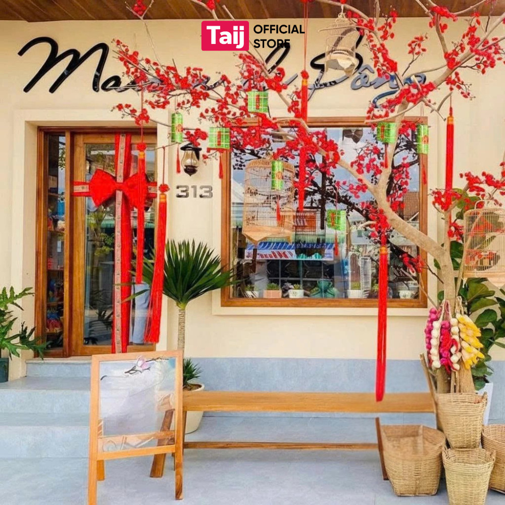 Dây Treo Bánh Chưng Mini, Phụ Kiện Trang Trí Tết Treo Cành Đào Mai