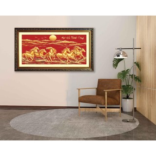 Tranh Mã Đáo Thành Công mẫu mới nhất tráng gương đóng khung
