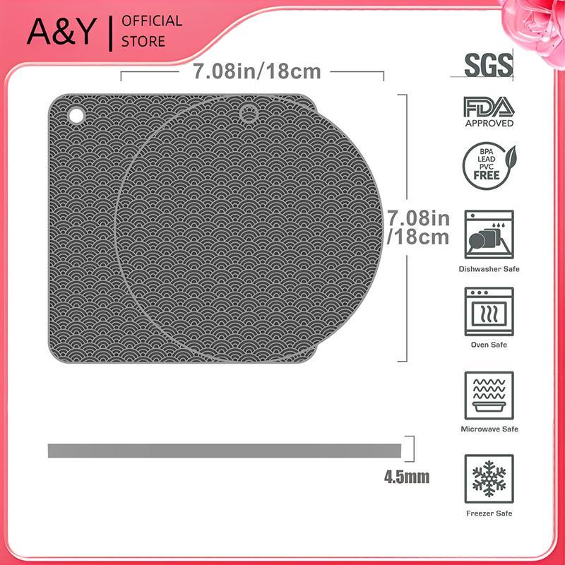 Thảm bếp cảm ứng bằng silicon A & Y Bảo vệ chống cháy Tấm nướng cảm ứng Tấm bảo vệ phụ kiện nhà bếp.