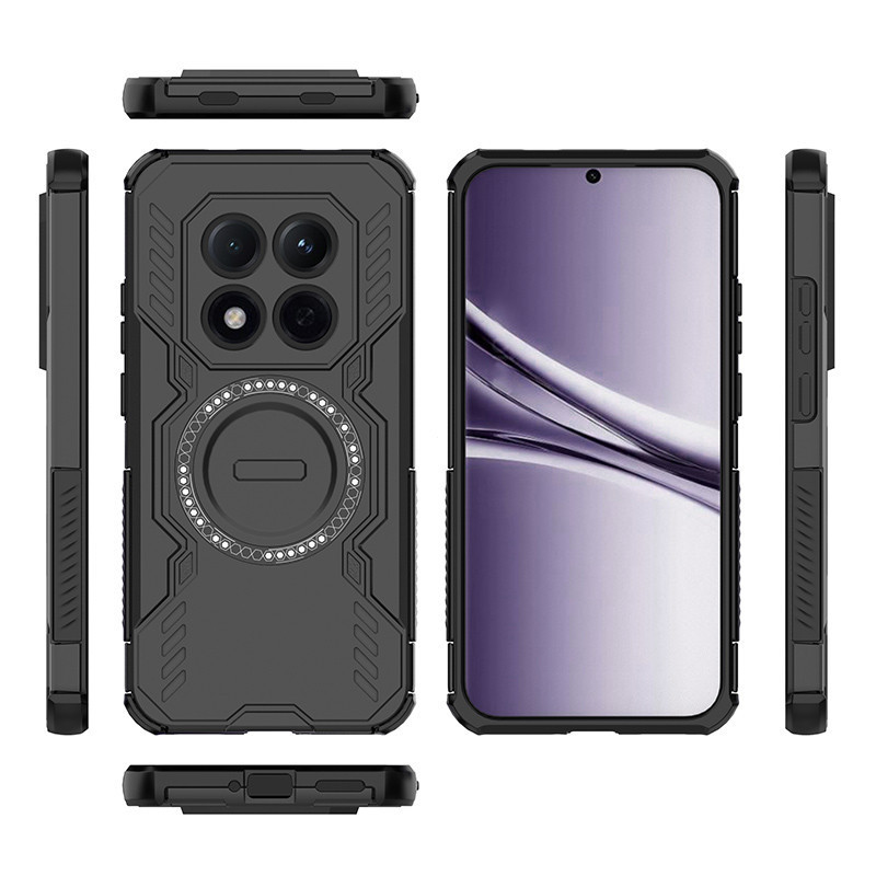 Vỏ giáp chống sốc sang trọng cho Redmi Note 15 Pro Plus 15Pro + 5G 4G 2026 Vỏ tản nhiệt từ tính Sạc không dây Vỏ chống sốc cho Note15Pro Vỏ bảo vệ cản cứng