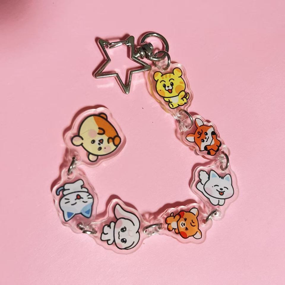 Kpop Idol New Style Cartoon Acrylic Chain Keychain Bag Pendant Accessories Jisung Chenle Jeno JAEMIN RENJUN HAECHAN