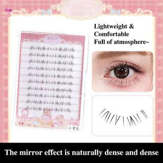 Cụm mi dưới tự nhiên cho Manga Look 4-6mm Chiều dài hỗn hợp Màu đen C-Curl Sợi tổng hợp nhẹ để sử dụng sân khấu ảnh hàng ngày