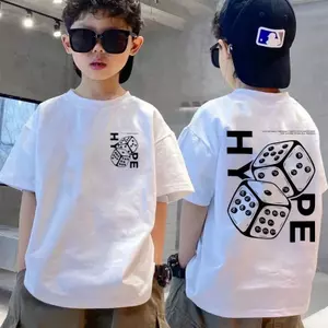 Trẻ Em Unisex Cổ Tròn 2025 Cotton Cao Cấp 1-12 Tuổi Áo