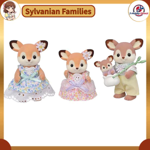 Sylvanian Families Doll 【Deer Family】 FS-53 ST Mark Certified for Ages 3 and Up Toy Dollhouse EPOCH
