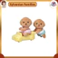 Sylvanian Families Doll [Toy Poodle Twins] I-115 ST Mark Certified for Ages 3 and Up Toy Dollhouse EPOCH