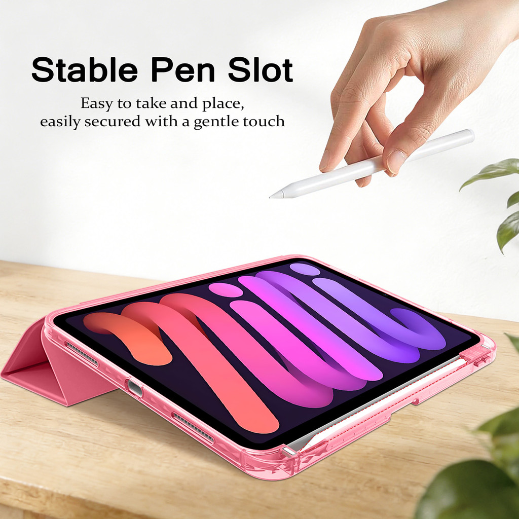 Vỏ bọc bằng da Acrylic cứng gấp ba lần cho IPad 10 11 A16 Air4 Air5 Air6 Air7 Air 11 M2 M3 2024 2025 10.9 "Pro11 2018 2020 2021 2022 Vỏ thông minh