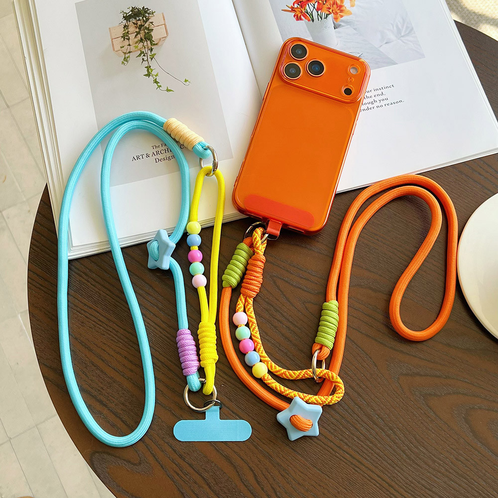 Crazy Animal Star Crossbody dây dài buộc cho điện thoại, đa năng, móc khóa, đeo cổ tay