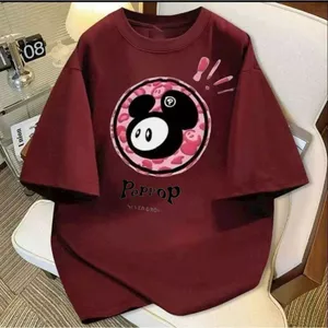 áo thun chữ POPOP phong cách unisex form rộng cotton mẫu siêu hottrend