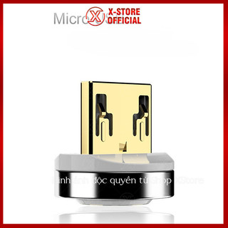 Chân sạc nam châm Type C/LN/Micro USB, đầu hít rời thay thế cho cáp sạc từ tính, chống bụi - Daunamcham