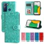Ví da từ tính Flip Case cho Tecno Pop 5 Lte Pop 5 Pro Premier Vỏ điện thoại hướng dương dập nổi