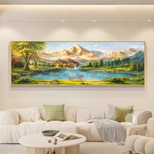 Sunshine on Golden Mountain Canvas Tranh trang trí, Tranh phong cảnh, Hình ảnh lưng núi, Nền Sofa Trang trí Cornucopia