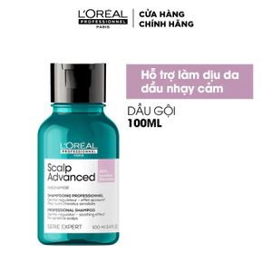 Dầu gội hỗ trợ làm dịu da đầu nhạy cảm L'Oréal Professionnel Scalp Advanced 100ml