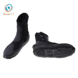Dovewill 5mm Ấm Neoprene Wetsuit Zip Boots Lặn xuồng Kayak Dingy Co Giãn Booties