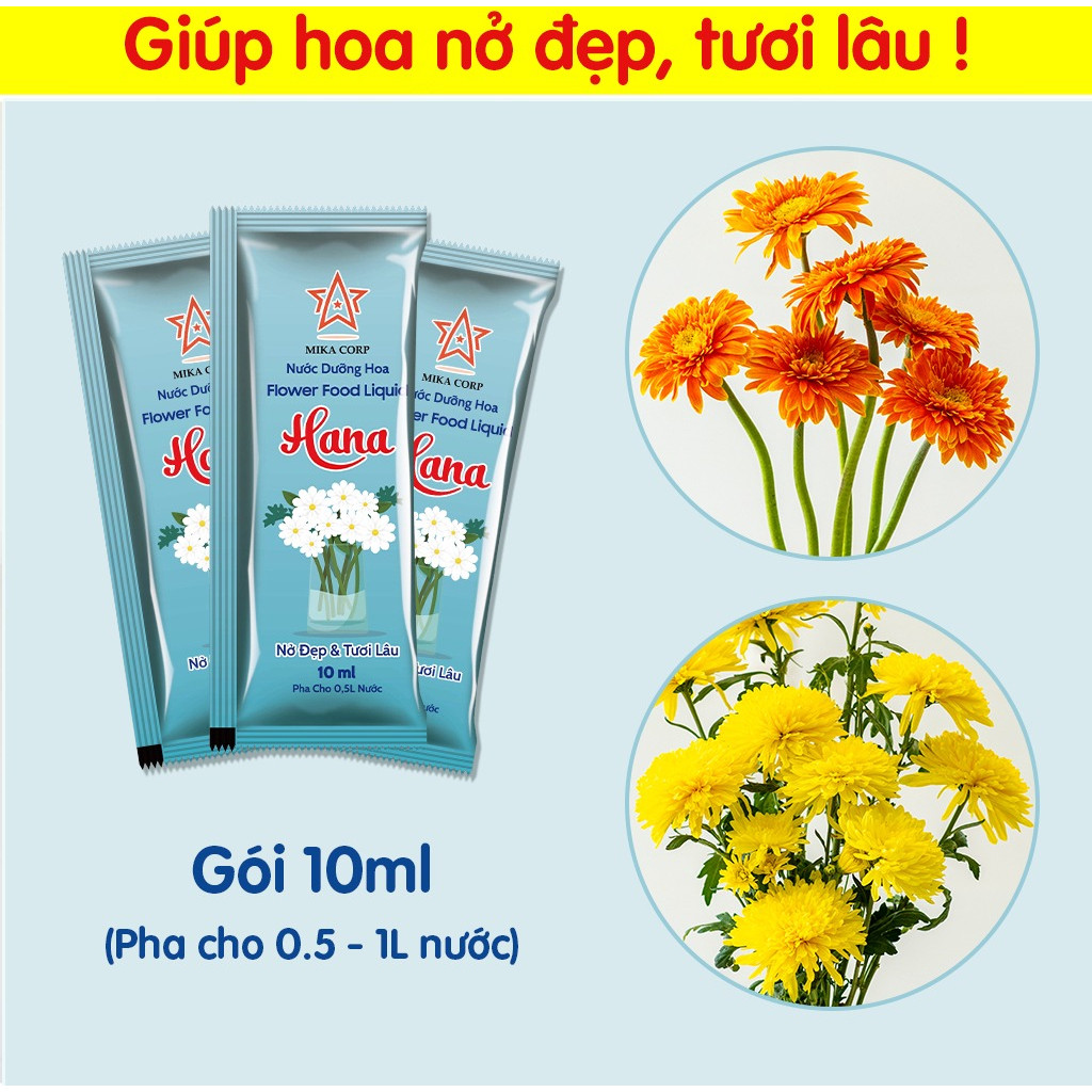 Nước Dưỡng Hoa Tươi Lâu Hana [Hộp 50 gói 10ml],