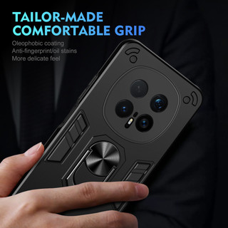 Dành Cho Honor Magic 8 / 8 Pro Ốp điện thoại Chiến Binh Thiết Kế Lưng Cứng Có Giá Đỡ Nhẫn Chống Sốc Mềm TPU Nâng Cạnh Mỏng Bao