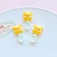 Set charm gắn dép : Set gấu vàng kute - Tone màu vàng dễ thương