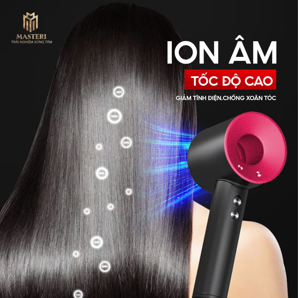 Máy Sấy Tóc Ion Âm 2 Chiều Nóng Lạnh Công Suất Lớn Có 3 Chế Độ Sấy Chăm Sóc Tóc Chống Gãy Rụng
