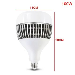 Bóng đèn LED HOBBYIN E27, Công suất 100W Đèn siêu sáng cỡ lớn, Điện áp 220V di động E27 Đế đèn tiết kiệm năng lượng siêu sáng Chiếu sáng kho