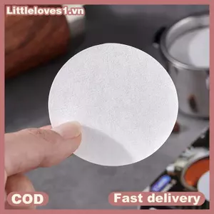 Littleloves1 51 / 53 / 58mm Giỏ Portafilter Giấy lọc cà phê cho máy pha cà phê Espresso 100 tờ Bộ lọc giấy cà phê tròn cho nồi Moka Phụ kiện cà phê VN