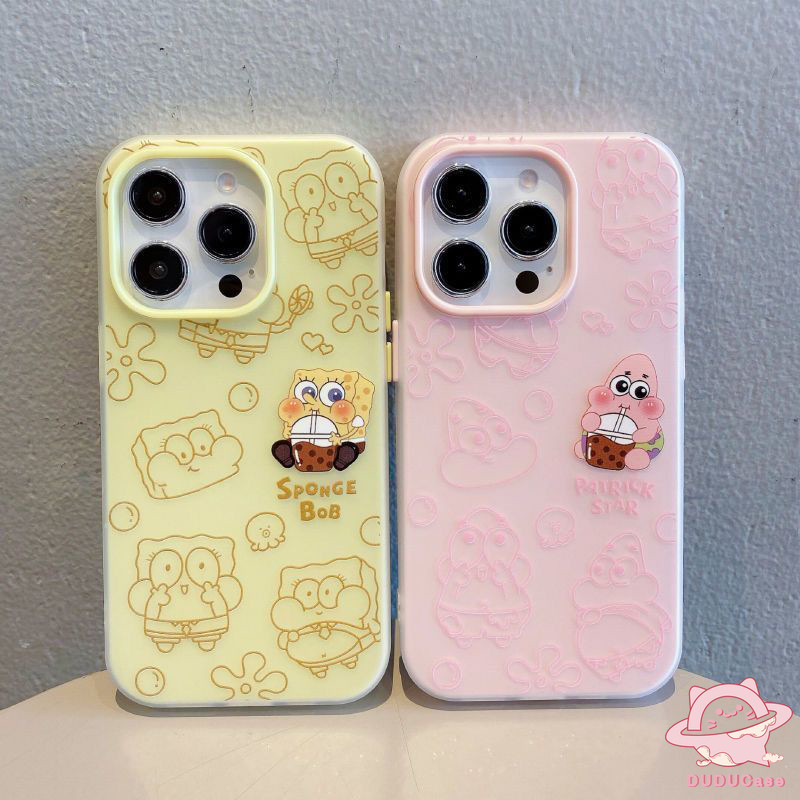 Ốp Lưng Cho Realme C67 C65 C63 C61 C75 15X 5i 6i 11 C21Y C71 C51 C53 C85 C35 C55 C15 C25Y C20 C30 C21 C31 C33 Narzo N63 N61 N55 Hoạt Hình Dễ Thương Patrick Ngôi Sao SpongeBob Cover