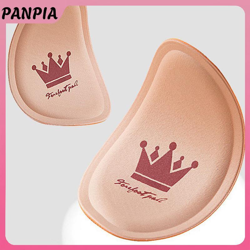 PNPIA- 1 Cặp Nửa Đế Cho Giày Chèn Chân Trước Đệm Đế Chống Trơn Trượt Giảm Kích Thước Giày Cao Gót Giảm Đau Thoáng Khí Hút Mồ Hôi Miếng Lót Giày