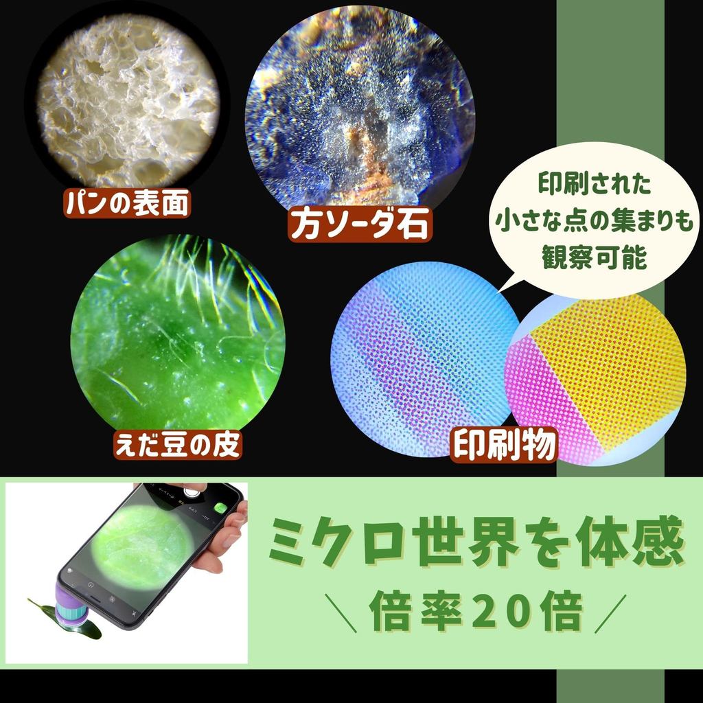 Raymay Fujii Kinh Hien Vi Mini RXT1142/Phong To 20x/Den LED+UV/Chup Dien Thoai/3 Mau/Nhat Ban