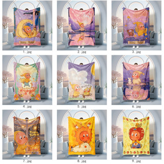 Chăn Flannel in hình một mặt Twinkle Twinkle, Chăn điều hòa gia đình dễ thương và mỏng, Chăn ngủ trưa, Món quà thiết thực cho trẻ em.