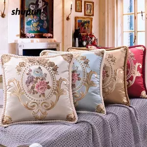 Vỏ Gối SHUPUN, Vỏ Đệm Jacquard Trang Trí, 48x48cm Trang Trí Nhà Có Thể Giặt Được Phong Cách Châu Âu Ném Gối