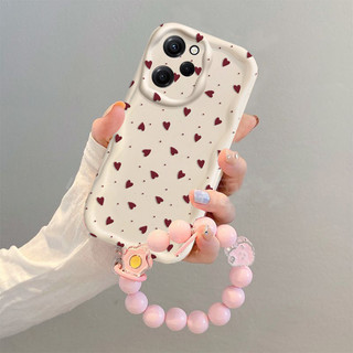 Ốp Lưng Cho OPPO A3X A40 A60 A79 A2 A3 PRO A78 A17 A18 A58 Realme C53 C63 C71 C75 NOTE60 15 C65 C55 Vòng Tay Trái Tim Tình Yêu Dây Chuyền Silicon Mềm Sóng Bên