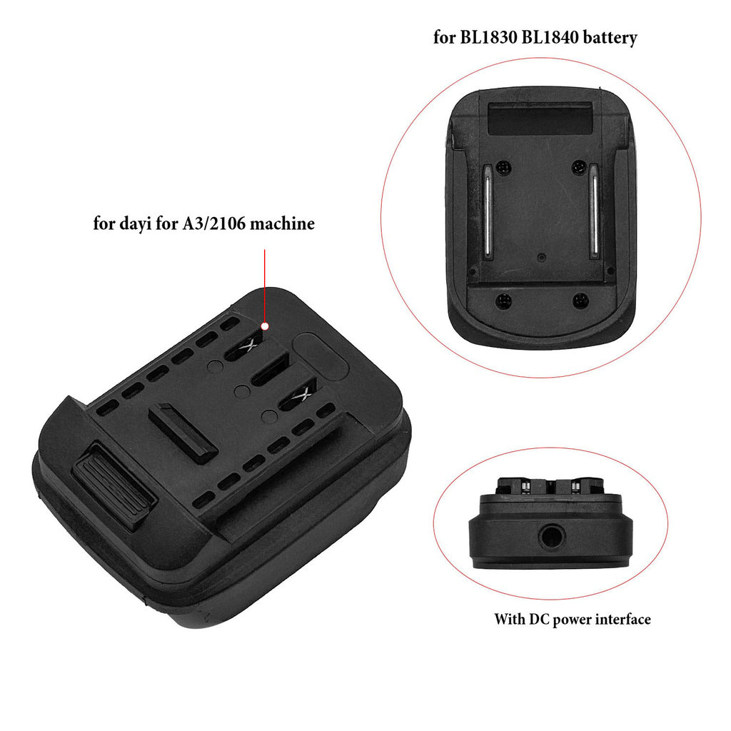 Đầu nối cáp chuyển đổi pin có sẵn cho BL1830 BL1840 BL1850 cho dayi cho A3 2106