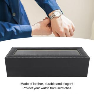 Hộp đựng đồng hồ 6 ngăn Hộp đựng bằng da PU nhẹ Di động thanh lịch cho chuyến du lịch tại nhà